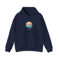 Coastal Sunset Emblem Hoodie | ocean aesthetic, beach vacation