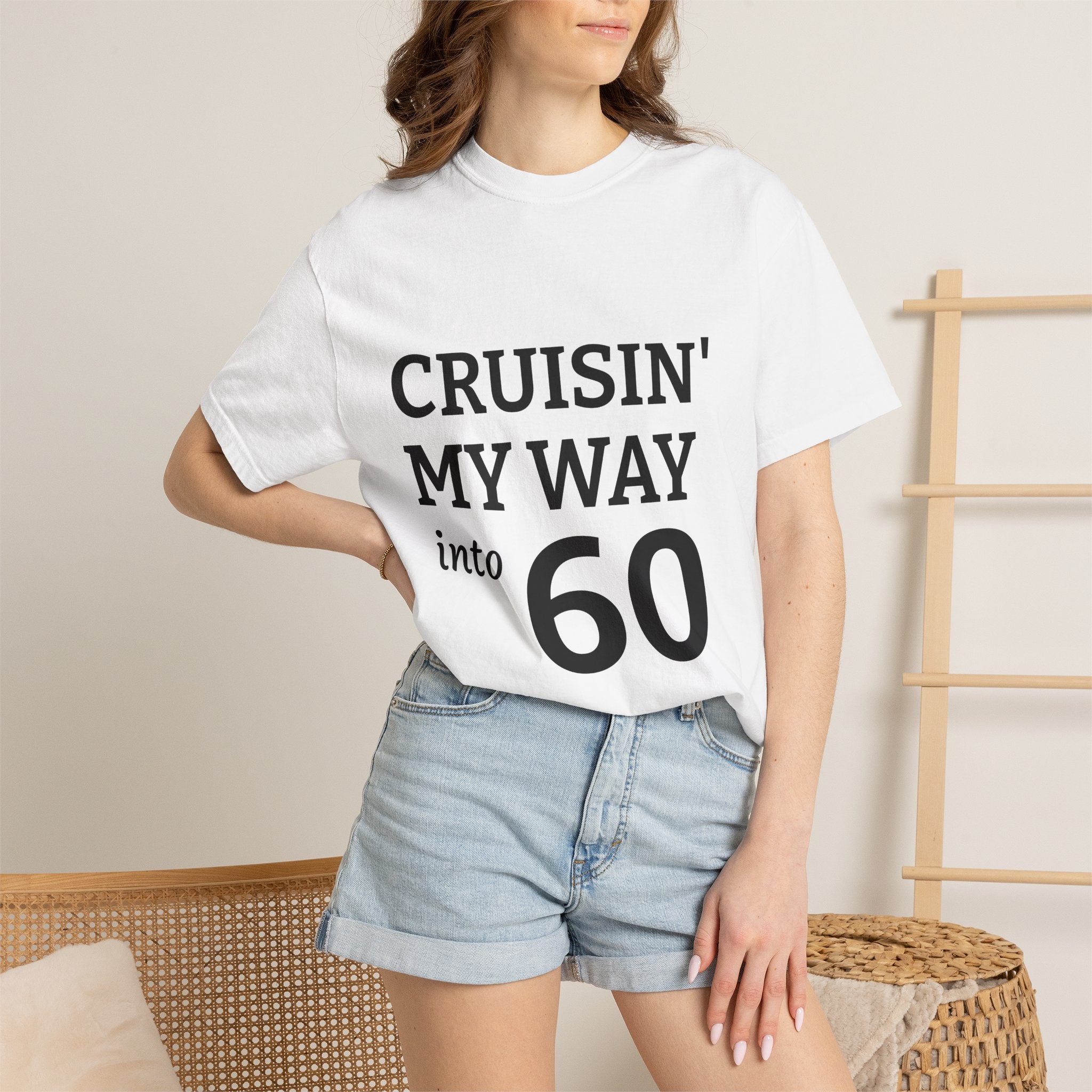 Cruisin' My Way into 60 T-Shirt — Funny 60th Birthday Tee